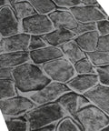 Dark Grey Fortress Stone Peel And Stick Wallpaper 394 Inch Long Self Adhesive Backsplash For Kitchen Cabinets And Living Rooms