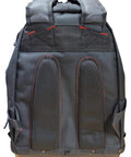 Back view of Heavy Duty Tool Backpack With Reinforced Bottom Waterproof PVC Coating Padded Back Support Breathable Fabric