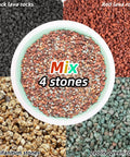 3 Lb Lava Rock Mix For Indoor Plants Red And Black Pebbles For Bonsai Succulents Cacti Great Drainage For Potting Soil Vase Fillers Fairy Garden Top Dressing