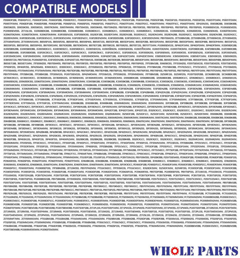 List of compatible models for Upgraded Whole Range Oven Door Gasket With 25 Mounting Clips Replacement WB04T10050