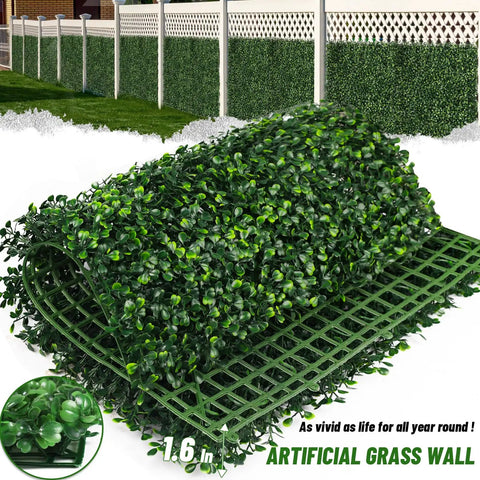 Ivy Privacy Fence Screen 40 By 120 Inch UV Resistant Faux Boxwood Roll Panels For Indoor Outdoor Wall Decor And Privacy Greenery Backdrop Easy Roll Up Fence Cover 34 Sq Ft Perfect For Events