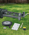 Reel Lawn Mower Sharpening Kit SK-1 For Manual Reel Mower No Fuss Easy To Use Precision Crank Tool alongside mower parts on grass