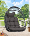 Outdoor Egg Chair Without Stand With Cushion Cozy For Patio Balcony Garden Hang From Ceiling Or Tree Mount Foldable Durable