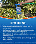 Person using Backyard Bug Control Spray Concentrate 3 Pack Kills Mosquitoes Fleas And Listed Ants 32 Fl Oz Hose End Sprayer Quickflip