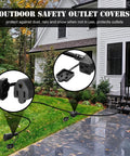Badass 25 Foot Heavy Duty Outdoor Extension Cord Featuring Six Perfectly Spaced Power Outlets And Sleek Black Waterproof Jacket for outdoor outlet covers.