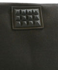Close-up of Canvas Power Tool Contractor Bag With Heavy Duty Cross Stitch Handles Notched Feet For Floor Stability