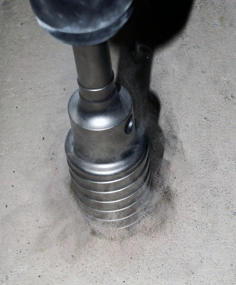 SDS-Max Hammer Core Bit 1-1/2 In By 11-3/8 In Steel, Heavy Duty Concrete Drill Bit with asymmetrical teeth drilling concrete