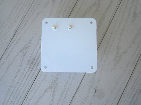 Top view of Heavy Duty Antenna Rotor for Outdoor TV Antennas with two connectors, weatherproof and durable design.