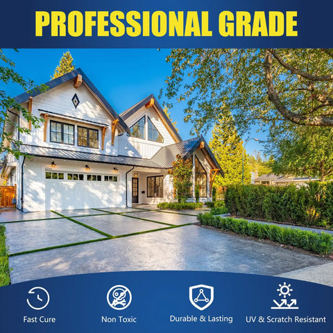 Super Wet Look Stone Sealer Slips On Smooth For That Showroom Gloss On Driveways Patios And Concrete on a professional-grade home.