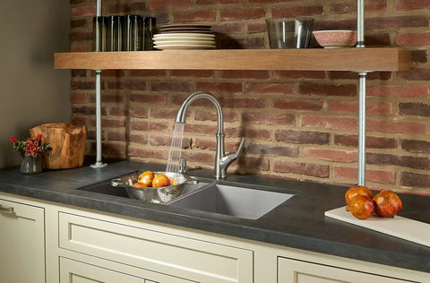 Tamera Kitchen Faucet With Pull Down Sprayer And Soap Dispenser No Fuss Quick Install Single Handle High Arc Spout Stainless Steel Finish