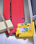 Matchfit Dovetail Clamp Pro Bundle With Dado Stop Half Inch Shank DIY Router Jig Kit used on a woodworking track table.
