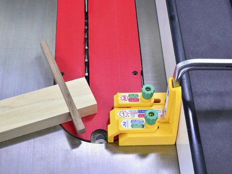 Matchfit Dovetail Clamp Pro Bundle With Dado Stop Half Inch Shank DIY Router Jig Kit used on a woodworking track table.