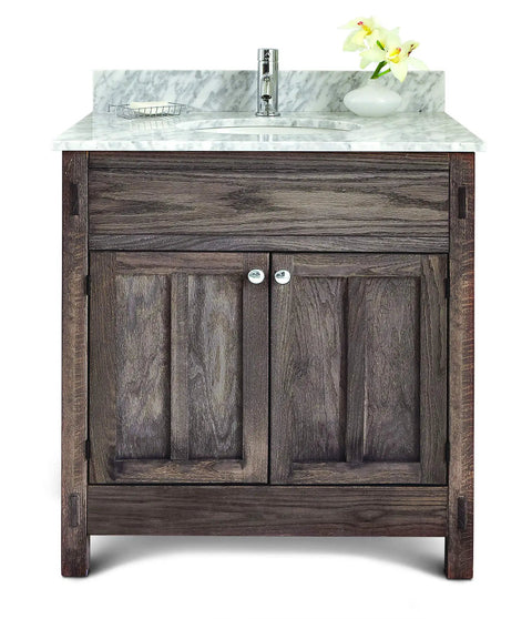 Bathroom vanity with Weathered Wood Accelerator For Interior Use On Bare Wood, Quick Dry Low Odor Water Based Finish
