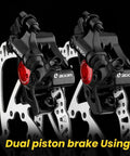 HB-100 Hydraulic Disc Brake Caliper Kit For Mountain Bike Road Bike And Electric Scooter Front And Rear Calipers Black