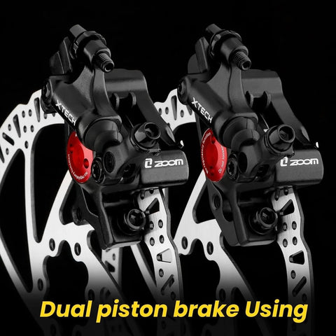 HB-100 Hydraulic Disc Brake Caliper Kit For Mountain Bike Road Bike And Electric Scooter Front And Rear Calipers Black