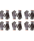 Micro Foam Nitrile Coated Safety Work Gloves With Touch Screen Compatible Nylon Liner Grey Size 9 Large 6 Pack Durable Grip