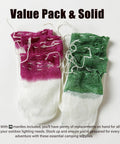 20 Pack Propane Lantern Mantles With U Shape Design And String Tie For Universal Fit On Outdoor Camping Lamps Green And Burgundy Tops