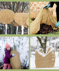 Natural Burlap Roll 60 Inch By 100 Feet Garden Weed Barrier Fabric Jute Cloth For Outdoor Landscaping and DIY Projects
