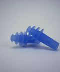 Blue ultra soft adult ear plugs for air travel in flight ear pain relief regulates pressure keep ears comfortable latex free silicone