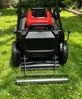 Lawn mower on grass near Two Pack 16 Inch Conveyor Roller With Four Brackets 1.5 Inch Stainless Steel Roller Galvanized Axle And Brackets