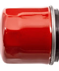 Duramax 6.6L Diesel Transmission Filter Kit DF209 side view, Chevy GMC 2500HD 3500HD 2001-2019, red metal filter with black seal.