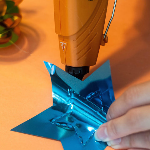 Using clear hot glue sticks for all temp guns 4 inch long 0.43 inch diameter to bond metal star with glue gun