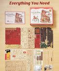 3D Wooden Puzzle Kit For Adults Gift Factory Mechanical Model With Music And Lights 449 Pieces unassembled parts