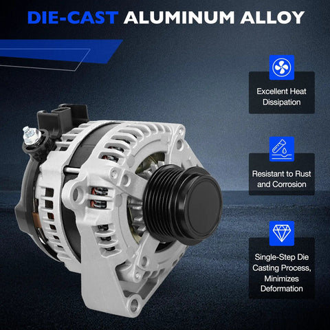 Beefed Up 150 Amp Alternator Replacement For 2014 Through 2019 Silverado Sierra 1500 2500 3500 HD Express Tahoe Suburban Escalade
