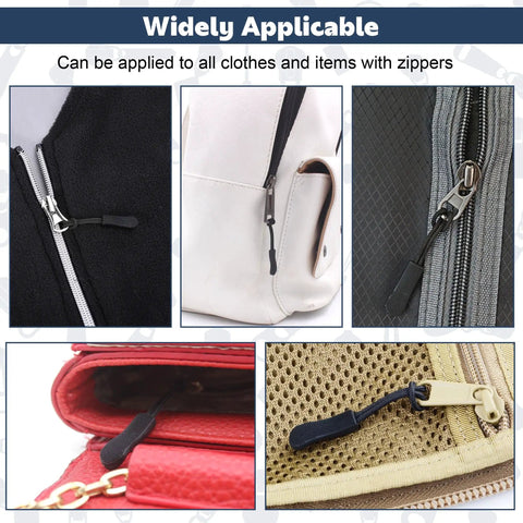 20 Piece Zipper Pull Replacement Kit For Jackets Luggage And Backpacks Black Zipper Pull Tabs For Repair Quick Fix On Broken Zippers Includes Durable Replacement Pulls That Fit Most Jackets Backpacks Luggage And Suitcases A Must Have For Everyday Repairs.