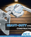 Heavy Duty Corner Stake Latches Zinc Plated Steel Trailer Hardware secure trailer gate with heavy-duty steel construction.