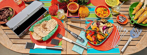 Cuisinart Deluxe Grill Tool Set, 20-piece stainless steel BBQ tools in aluminum case