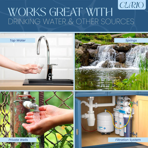 Diagram showing water sources for All In One 24 In 1 Water Test Kit For Drinking Water At Home Do It Yourself Pro Grade Quality Detects Lead Chlorine PH Hardness Iron And More For Aquariums Wells Pools And Hot Tubs