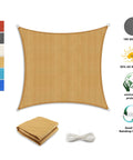 Rectangle Shade Sail 10x13 Outdoor Canopy For Patio And Garden, UV Blocking 95% Shade Solution, Durable PE Fabric, Easy Install