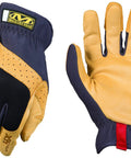Material4X FastFit Leather Work Gloves For Tough Jobs, Abrasion Resistant, Breathable, Anti Slip, Cut Resistant Hand Protection