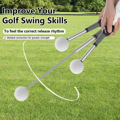 Retractable Golf Swing Trainer With Arm Band Instant Swing Feedback Rhythm Mastery Grip Posture Corrector No Ball Practice