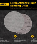 Dust Free Sanding Mesh Discs 150 Grit 5 Inch Hook and Loop Sandpaper for Wood Metal Automotive and Furniture Finishing