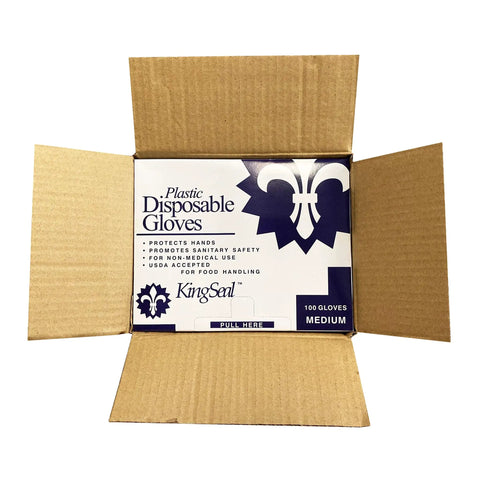 1000 Count Medium Disposable Polyethylene Food Handling Gloves Powder Free Latex Free No Sweat Grip With Heavy Duty Quick Change Pop Out Tray Sweet Bulk Deal For Kitchen Deli Garage