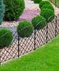 10 Pack Decorative Garden Fence Panels, 24 Inch High, 10 Feet Long When Connected, Rustproof Metal Wire Border Edging Fencing for Outdoor