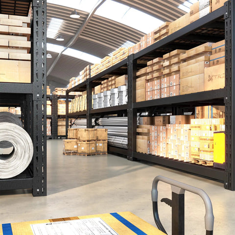 Rock Solid Industrial Storage Shelves 2 Pack 8250 Pound Capacity Heavy Duty 3 Tier Adjustable Metal Rack For Garage Warehouse Workshop And Ultimate Home Storage Needs