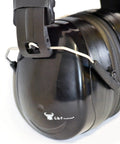 Close-up of Top Notch Hearing Protection Earmuffs With Adjustable Headband For Shooting And Range Use Ultra Comfortable Swivel Cups