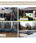 Heavy Duty 20x30 Ft Waterproof Tarp With Eyelets Reversible Tear Resistant Shade Canopy in various seasonal uses