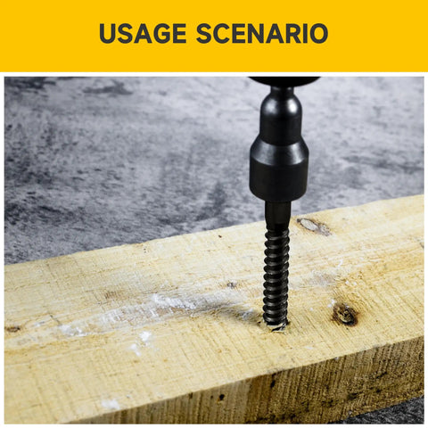 109 Piece 1/4 Inch Lag Screws And Washers Kit Pro Grade Heavy Duty Wood Bolts Set In 304 Stainless Steel shown installed in wood