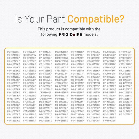 Compatibility list for Refrigerator Air Filter 2 Pack Replacement For Frigidaire PureAir Ultra PAULTRA models.