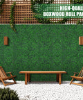Lifelike Artificial Greenery Wall Roll 48 By 120 Inches Privacy Screen For Indoor And Outdoor Use UV Resistant Faux Ivy Leaves
