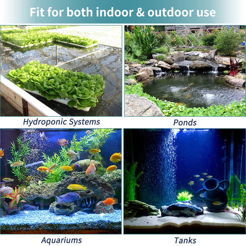 4 Inch Air Stone Cylinder For Larger Pumps Bubble Diffuser Release Tool For Buckets Fish Tanks Outdoor Garden Ponds