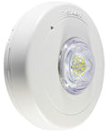 Hardwired 177 Candela LED Strobe Light for Hearing Impaired Residents UL Listed Synchronizes wall or ceiling mount white