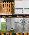 Tough As Nails 18 Inch Heavy Duty Cane Bolt Drop Rod Ground Latch For Wood Metal Vinyl Fence Gates Or Double Doors Rust Proof Steel Security Hardware Black Finish 2 Pack on various doors.