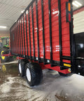 Side view of construction trailer being cleaned with Touchless Heavy Equipment Cleaner One Step Detergent Soap Concentrate Foam
