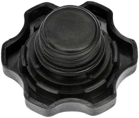 Engine Oil Filler Cap Direct Replacement For Select Models, Easy Install, OEM Style Cap Restores Sealing And Function, Durable Heat Resistant Oil Cap For Reliable Engine Maintenance And Leak Prevention, black plastic cap, top view