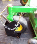 Beefy Mower Caster Lockdown For Zero Turn Mowers ZTR Fits 10.5 To 12.5 Inch Caster Tires Removable And Lockable Wheel Holder